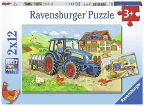 PUZZLE SANTIER, 2X12 PIESE - RAVENSBURGER (RVSPC07616)