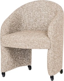 Scaun de birou bej tapițat Cordo – WOOOD