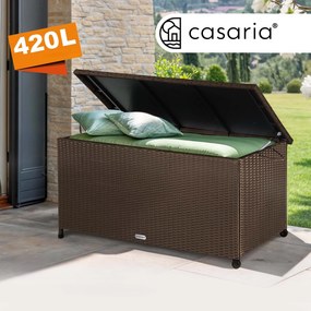 Deuba Cutie depozitare 122cm x 56cm x 61cm - cu roti maro