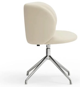 Scaun de sufragerie bej tapițat Mogi – Teulat