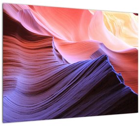 Tablou pe sticlă - nisip colorat (70x50 cm)