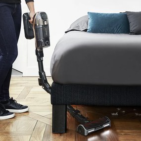 Rowenta X-Force Flex 15.60 RH99F1, 520W, 230AW, 0.9 litri, 32.4V, Autonomie 80 min, Auto power, LED, Display, Flex, Negru/Bronz