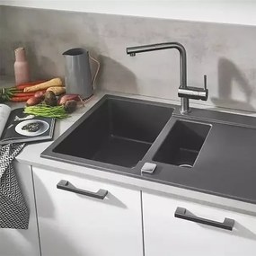 Baterie bucatarie Grohe Minta antracit periat Hard Graphite