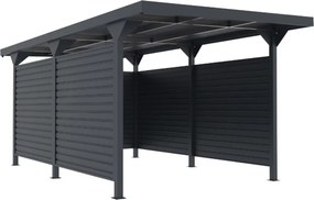 Carport închis Aspen 2,84 x 5,46 m CoverTech antracit