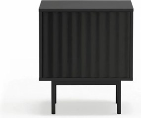 Noptieră neagră cu aspect mat Sierra – Teulat