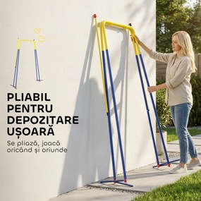 AIYAPLAY Cadru pentru Leagăn de Grădină din Oțel, Anti-UV, Gri | Aosom Romania