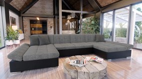 Canapea extensibilă Agnara (piele ecologică soft 011 + lux 06 + lux 5). 1053631