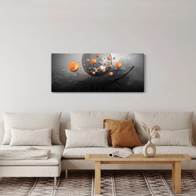 Tabloul cu bile portocalii (120x50 cm)