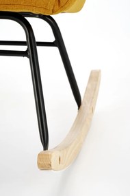 Fotoliu tip balansoar Vasco mustariu H94 cm
