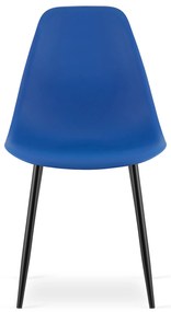 Scaun BLUE OSAKA cu picioare negre