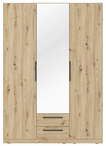 Dulap cu oglindă MARO 150x213 cm, stejar artisan