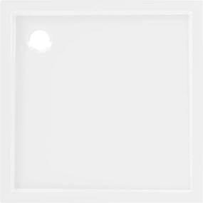 Mexen Flow cadă de duș pătrată slim 90 x 90 cm, alb lucios - 46S109090