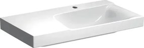 Lavoar pe mobilier Geberit Xeno2 cu blat stanga cu orificiu baterie 90 cm alb