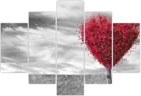 Tablou -Inima din coroanele copacilor (150x105 cm)