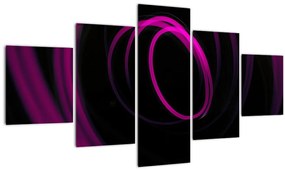 Tablou - linii violete  (125x70 cm), în 40 de alte dimensiuni noi