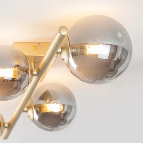 Lustră LED aplicată Brilagi MILLA 4xG9/3W/230V auriu/fumuriu