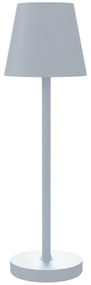 HOMCOM Lampă de Masă cu 3 Lumini Albe, Lampă de Birou Portabilă, Modernă cu Cablu Inclus, Ø11,2x36,5 cm, Gri | Aosom Romania