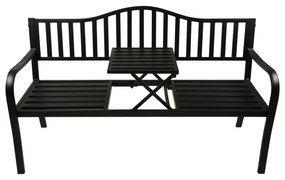 Bancă de grădină neagră din metal Segula - Garden Pleasure