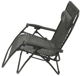 Scaun pliabil ajustabil antracit