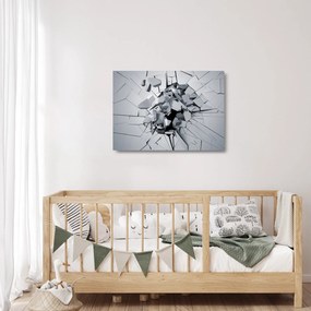 Tablou pe sticlă abstracție 3D (70x50 cm)