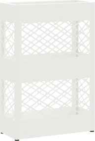 vidaXL Suport pentru umbrele Alb 28 x 12 x 41 cm Oțel