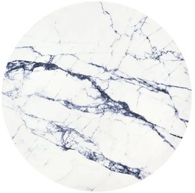 Măsuță de cafea HARISSA 41x42 cm auriu/alb decor marmorat