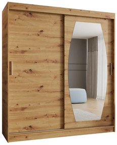 Dulap de haine 180 cm Rosaria (Stejar artisan). 1126300