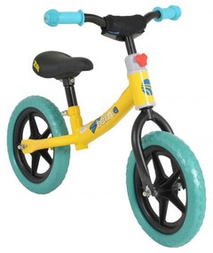 Bicicleta pedagogica fara pedale pentru copii NOVOKIDS™ Happy 2B, Roti 12" inch, 1-5 ani, Maxim 20 kg, Cadru carbon, Roti din spuma cauciucata EVA,