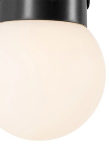 Lampă suspendată pentru exterior neagră, inclusiv LED, cu dimmer în 3 trepte, solară - Cornelia