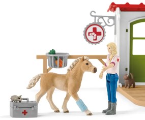 Cabinet veterinar Schleich 42502, pentru animalede casă