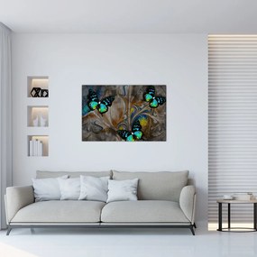 Tablou - Fluturi strălucitori în imagine (90x60 cm)