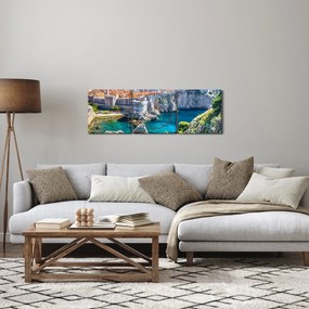 Tablou - Dubrovnik (cu ceas) (90x30 cm)