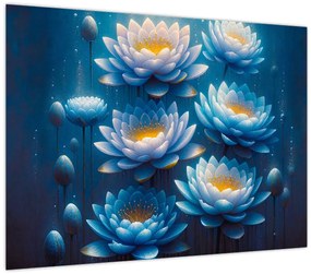 Tablou - Nuferi sub apă (70x50 cm)