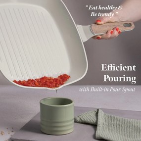 Set tigai 4 piese Sahara Nordic Berlinger Haus BH 8323, crem, cu acoperire antiaderenta titanPro