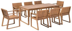 Set mobilier de grădină Saffiya (lemn salcâm deschis) . 1075796