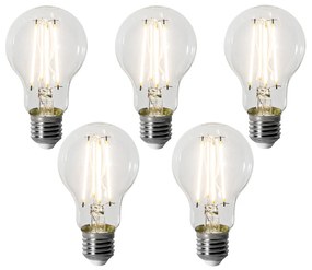 Set de 5 becuri LED E27 dimabile A60 8W 900 lm 3000K