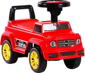 Masinuta cu Functie de Trotineta Fara Pedale Pentru Copii NOVOKIDS™ Speedy , Maxim 25 Kg, Cu Melodii si Sunete, Spatar de Protectie si Volan, ROSU