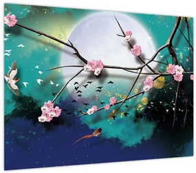 Tablou - Copac,grafic (70x50 cm)