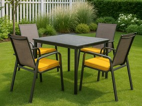 Perna de scaun pentru exterior VIREON 44x45 cm, mustar