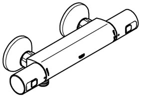 GROHE 345942430 - Baterie de duș termostatică PRECISION START DN 15, neagră