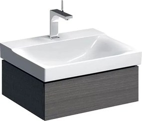 Dulap baza pentru lavoar suspendat Geberit Xeno2 gri 1 sertar 58 cm