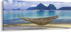 Tablou - Hamac pe plajă (120x50 cm)