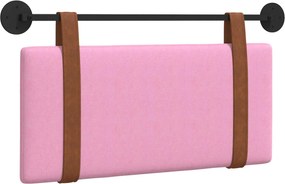 vidaXL Cap de pat suspendat Pe perete Roz 90 x 55 x 5 cm PU antic
