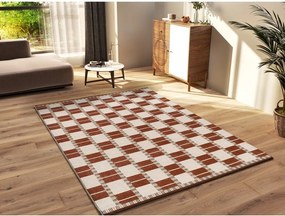 Covor bej/teracotă 160x230 cm Astra – Universal