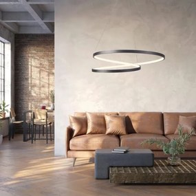 Lustră LED pe cablu ZEFIRA LED/52W/230V 4000K d. 60 cm antracit