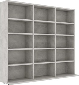 vidaXL Dulap pentru CD-uri, gri beton, 100x23x89,5 cm, lemn prelucrat