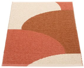 Covor pentru exterior și interior cărămiziu 70x90 cm Hill Brick Rust – Pappelina