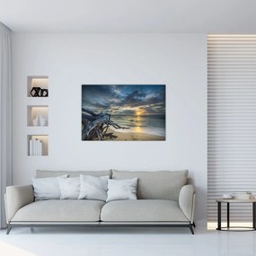 Tablou cu marea în apus de soare (90x60 cm)