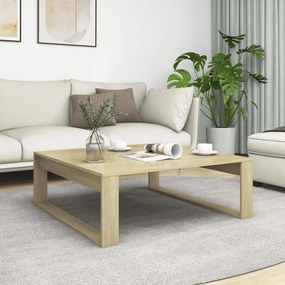 vidaXL Măsuță de cafea, stejar sonoma, 100x100x35 cm, lemn prelucrat