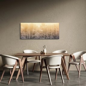 Tablou cu pădure geroasă (120x50 cm)